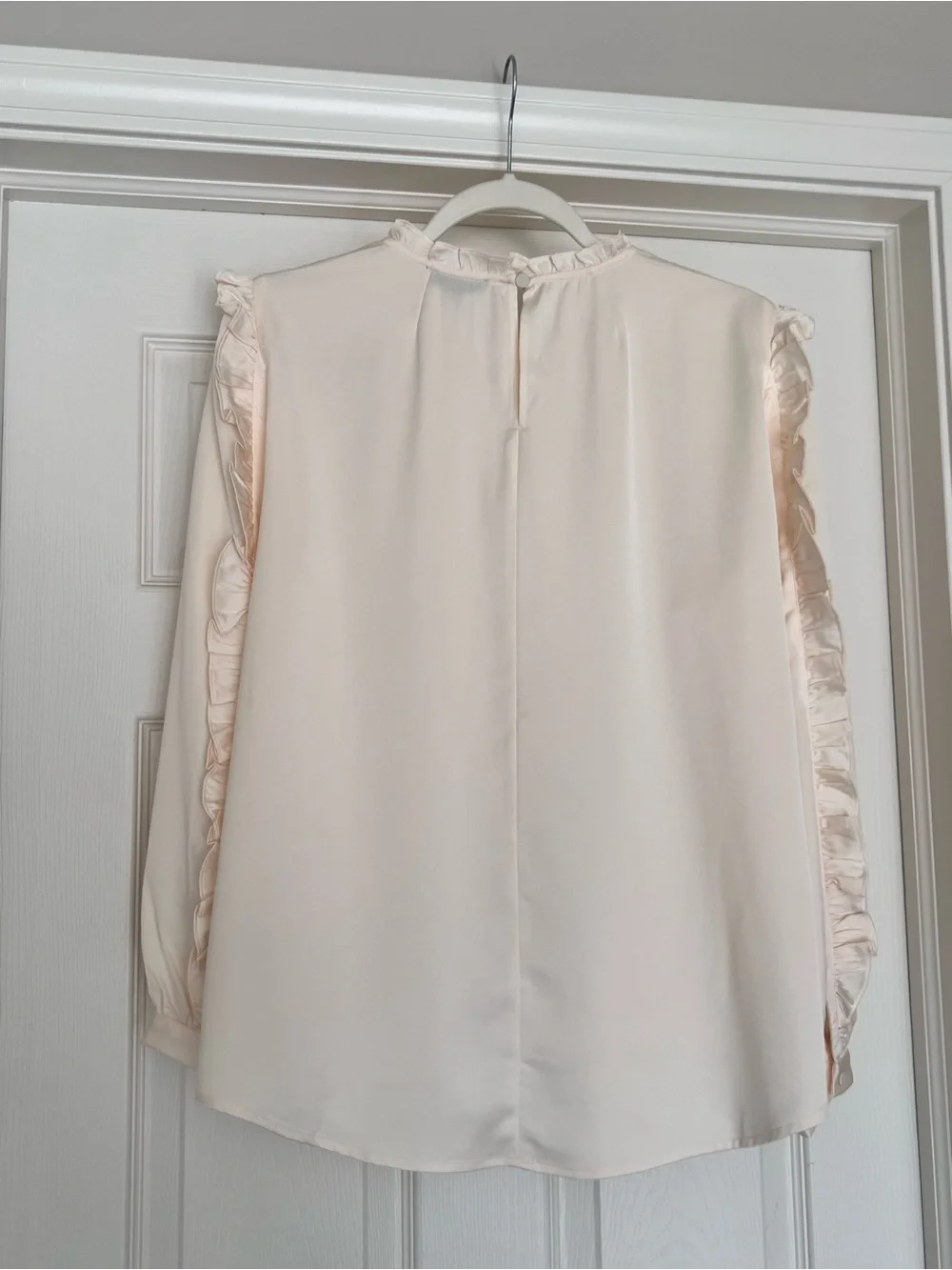J. Crew - Holiday 2020 Collection- Ruffle-Trim - Satin Blouse